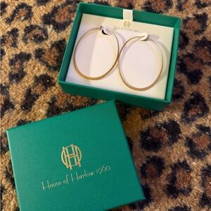 House of Harlow 1960 Gold Hoop Earrings